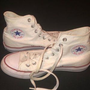 White Hightop Converse